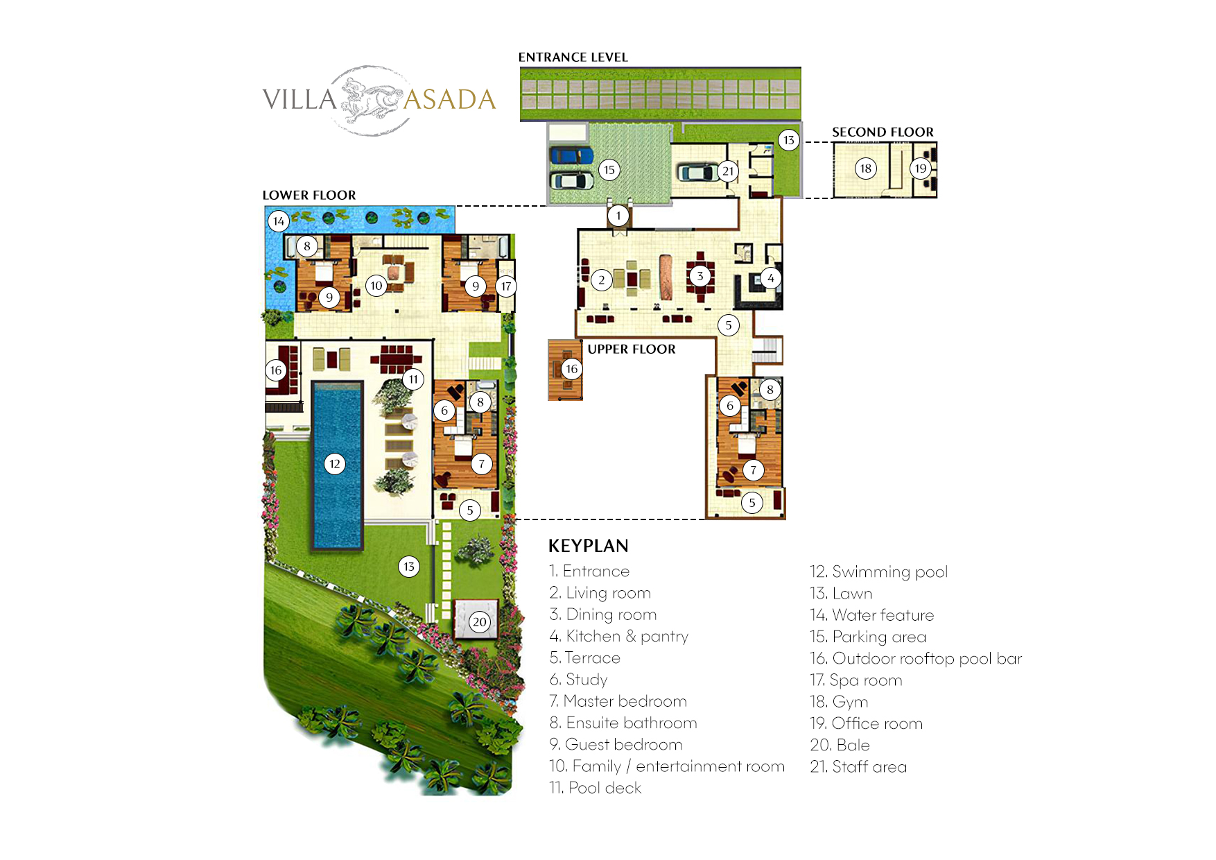 Villa Asada Floorplan